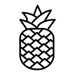 Pineapple Line Icon