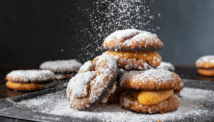Food Photography - Deep-Fried Oreos with Powdered Sugar