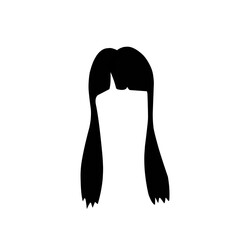 Woman's Hair Styles Silhouettes