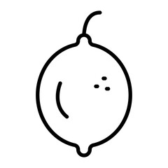 Lemon Line Icon
