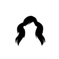 Woman's Hair Styles Silhouettes