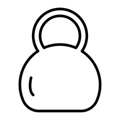 Kettlebell Line Icon