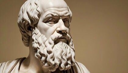 Intellectual Portrait Of Socrates Ancient Greek P Upscaled 2