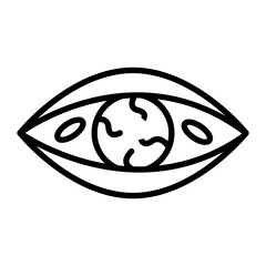 Eye Infection Line Icon