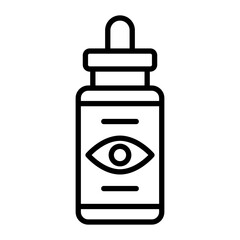 Eye Spray Line Icon