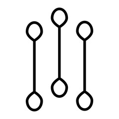 Cotton Bud Line Icon