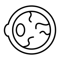 Eyeball Line Icon