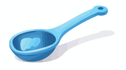 Blue scoop for pet poop in cute 3d style vector ill