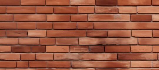 Obraz premium Red clay brick wall wallpaper for background