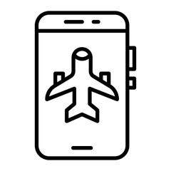 Flight Mode Line Icon