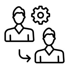 Change Management Line Icon