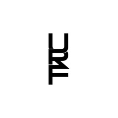 urf initial letter monogram logo design