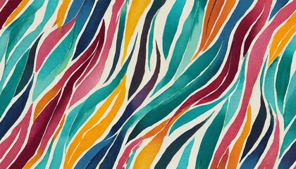 colorful abstract seamless pattern hand drawn zebra pattern animal print