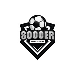 Modern professional soccer logo design for club community