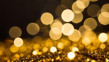 abstract golden background with bokeh