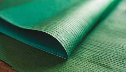 green paper with stripe pattern for background