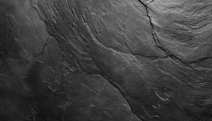 black anthracite stone concrete texture background panorama banner long - obrazy, fototapety, plakaty