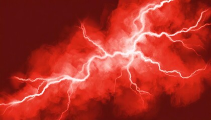 abstract red lightning cloud background banner