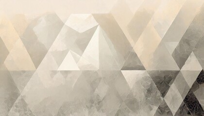 cream and grey modern abstract background design featuring geometric triangle shapes subtle...