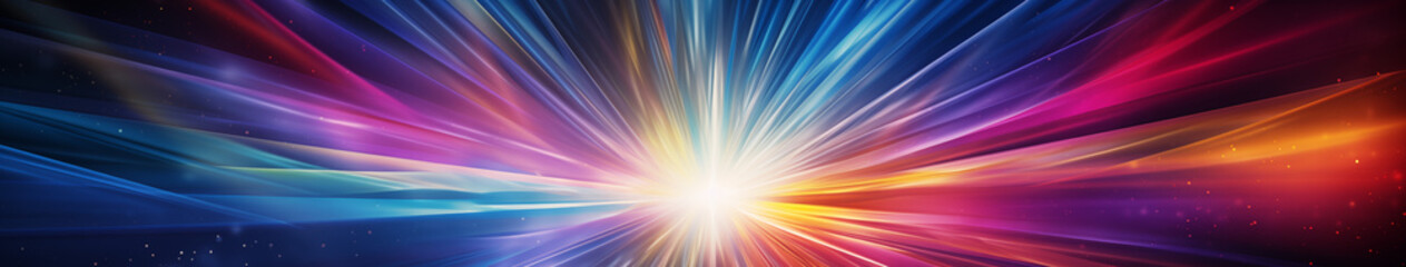 Obraz premium Luminous Spectral Explosion Visualization