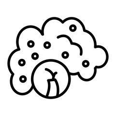 Asbestos Line Icon
