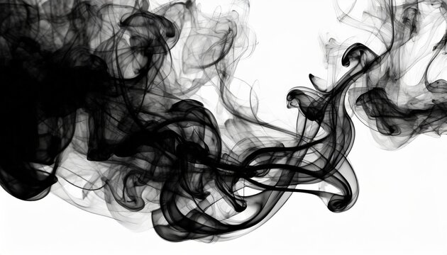 abstract black puffs of smoke swirl overlay on background pollution royalty high quality free stock image of abstract smoke overlays on white backgrounds black smoke swirls fragments