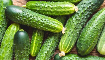 top view angle background of cucumber vegetables