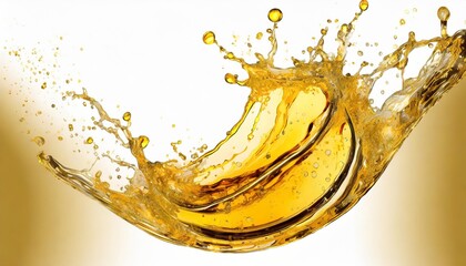 golden oil splash cut out