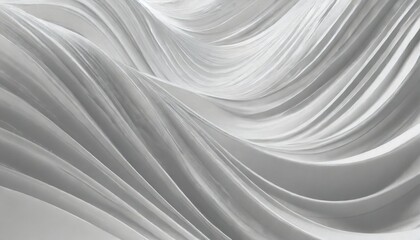 abstract 3d background white grey wavy waves flowing liquid paint