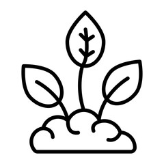 Reforestation Line Icon