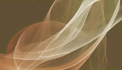 abstract soft waiving lines smoke background in earthy tones - obrazy, fototapety, plakaty