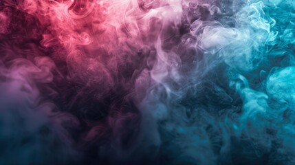 Dynamic Blue, Red, and Pink Smoke Background