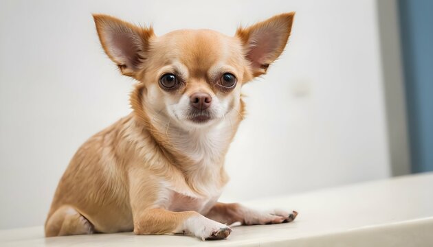 A Chihuahua Sitting Patiently For A Grooming Sessi Upscaled 3