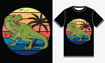 Trex t shirt - Trex Vector T shirt - illustration vector art - Trex T-shirt Design Template - Print