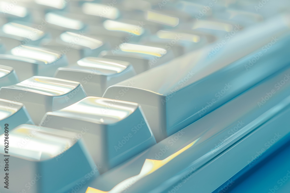 Poster an abstract business background featuring a close-up of a keyboard