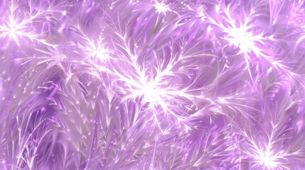 a close up of a bunch of flowers on a purple and white background with a blurry effect to the center of the image.
