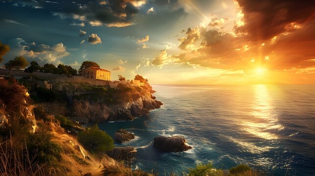 Mediterranean Sunset.
