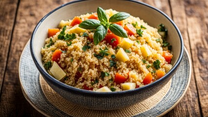 Couscous is a coarse wheat grain, traditional for the Maghreb countries.