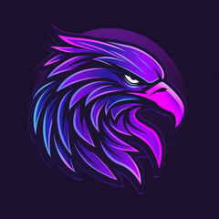 Powerful and captivating abstract bald eagle head mascot logo design that embodies strength and resilience. Create gaming logo with this iconic symbol.