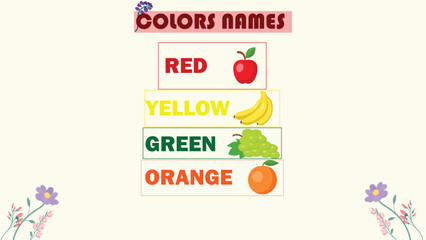 colors names for kids 