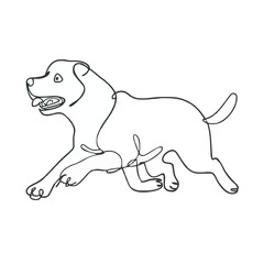 a drawing of a dog