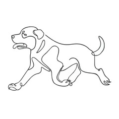 a drawing of a dog