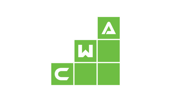CWA initial letter financial logo design vector template. economics, growth, meter, range, profit, loan, graph, finance, benefits, economic, increase, arrow up, grade, grew up, topper, company, scale