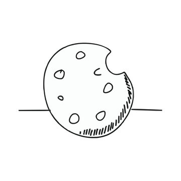 recommend clip art: Adobe Illustrator Artwork of a drawing of a cookie 