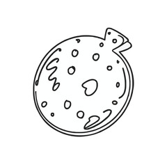 Adobe Illustrator Artwork of a drawing of a cookie 