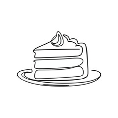 a drawing of a cake