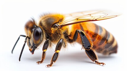 Close-up of a bumblebee or a bee - obrazy, fototapety, plakaty