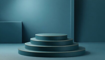 Obraz premium 3D representation of a pedestal for product presentation