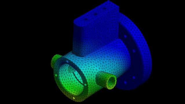 Mechanic simulation engineering - Stress and breakpoint analysis of mechanical part under force and moment conditions