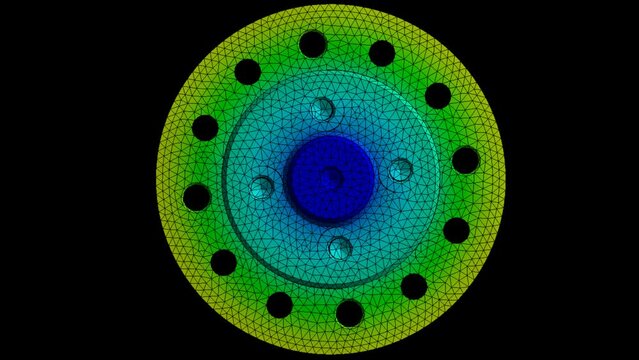 Mechanic simulation engineering - Stress and breakpoint analysis of mechanical part under force and moment conditions